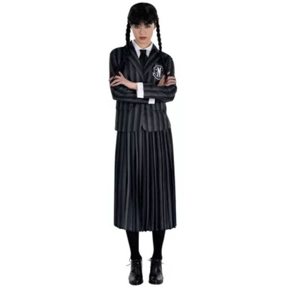 Wednesday Addams Nevermore Uniform Costume TV Series Adult Small 2-4 - Picture 1 of 10